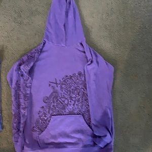 Victoria Secret Plush & Lush Bling Over Sized Hoodie Sweatshirt. Size Large